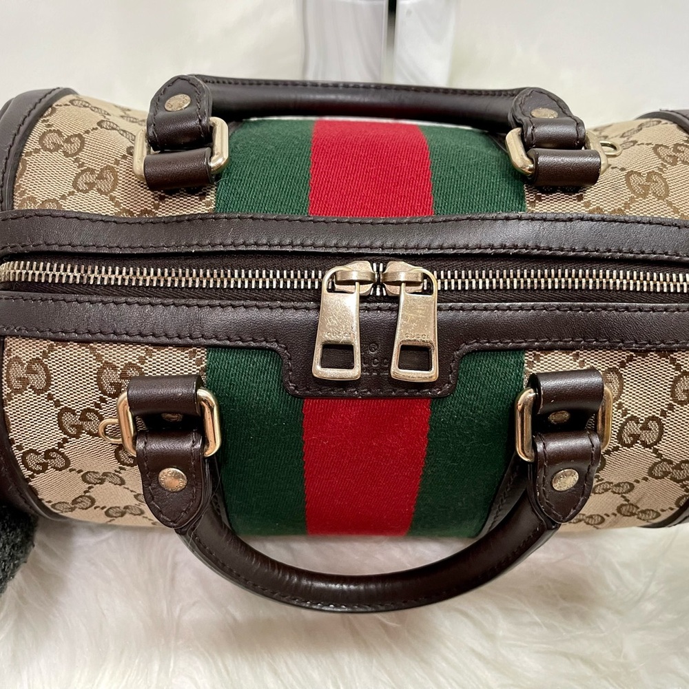 Monogram Vintage Web Small Boston - Picture 4 of 16